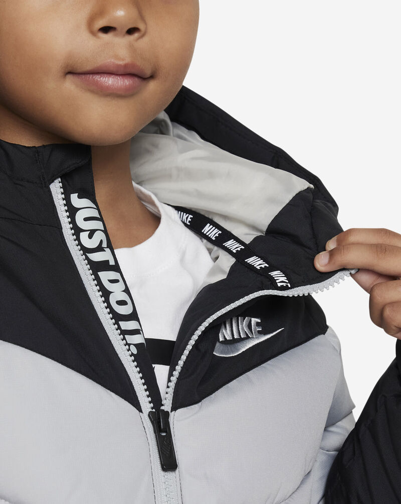 Nike Little Kids' NSW Synthetic Fill Hooded Jacket  86K082-K76 Black 4