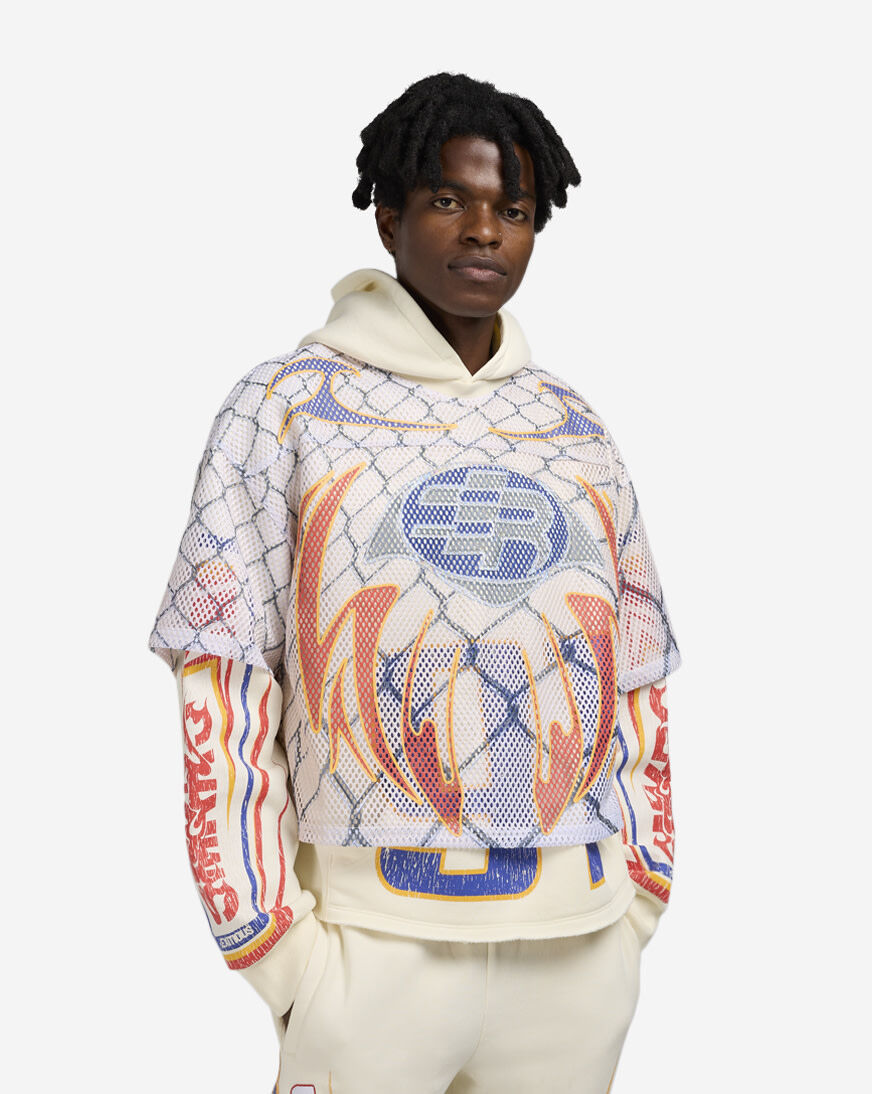 新品BLAMINK 385,000円 24PRE ダブルフェイスポンチョ Shop Smoke Rise Field Fleece 2 Hoodie FO25559SN-ECR cream | SNIPES USA