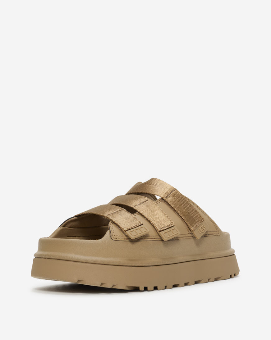 靴 UGG GoldenGlow BROWN WOMEN'S UGG GOLDENGLOW SANDAL | BISON BROWN – Randy's Shoes
