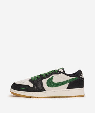 Big Kids' Air Jordan 1 Retro Low OG "Phantom and Pine Green"