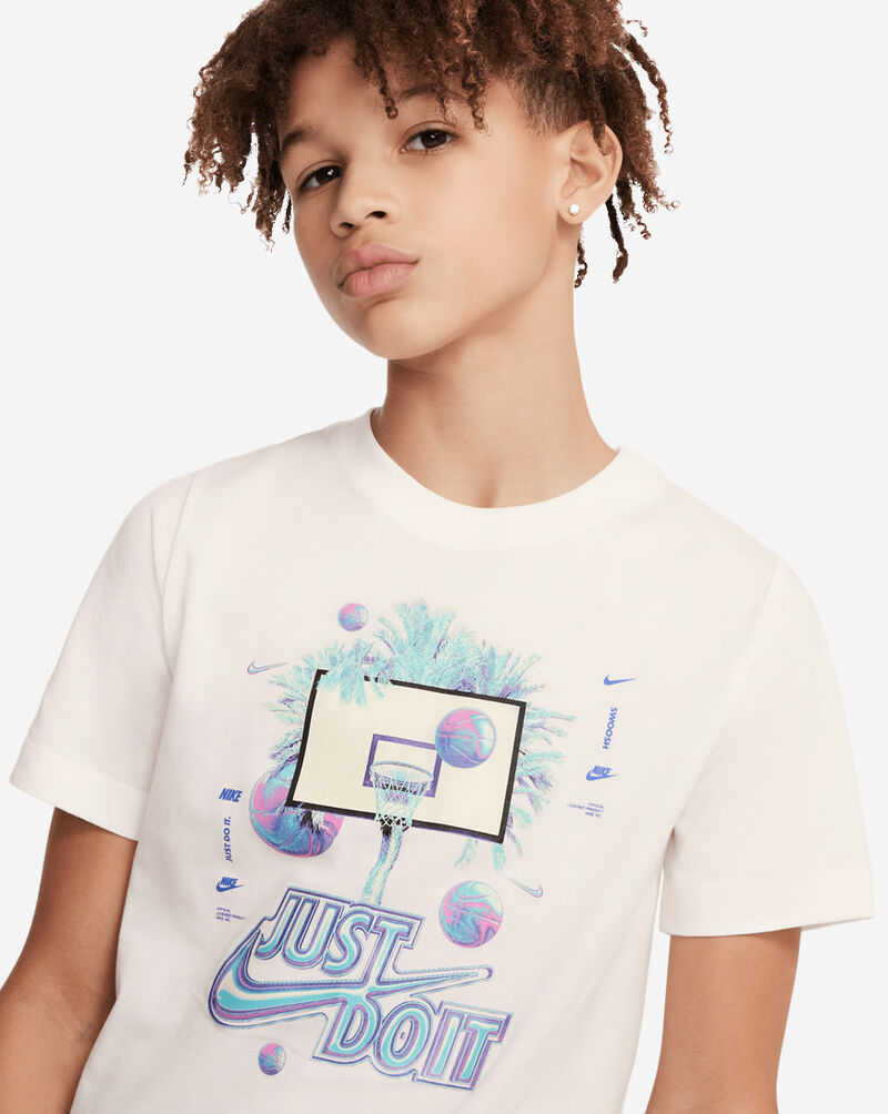 Nike Big Kids' NSW TD1.2 Basketball Tee FV5348-133 White 3