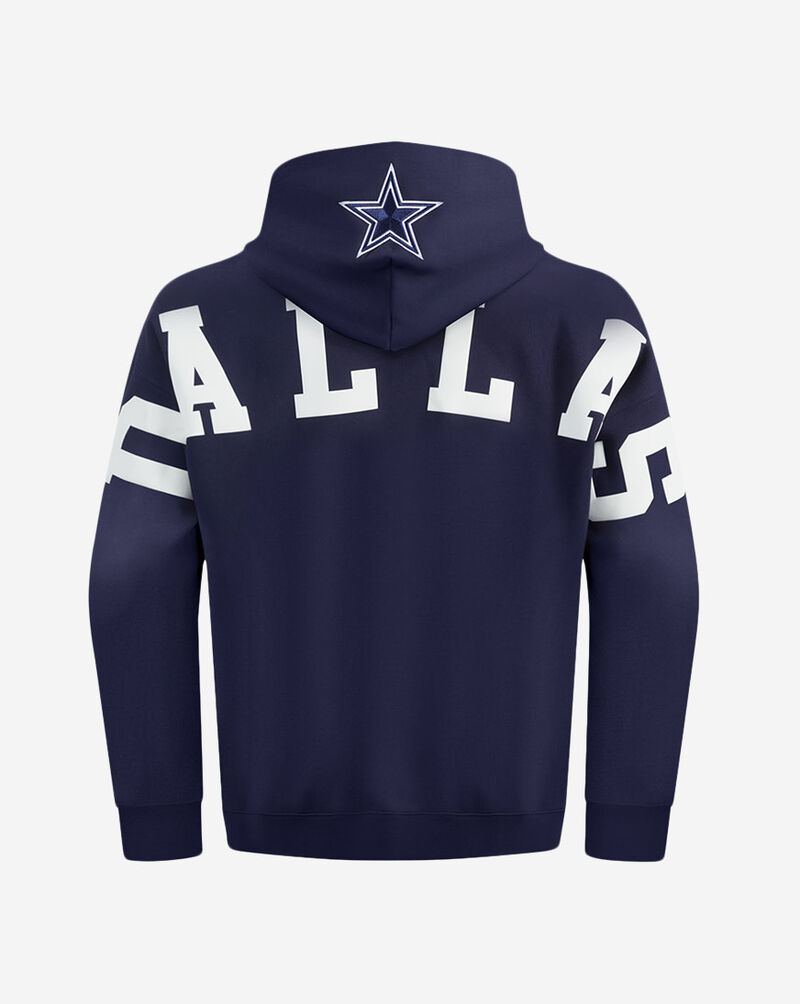 PRO STANDARD Dallas Cowboys Wingspam Drop Shoulder Pull Over Hoodie FDC5410635-MDN Blue 3