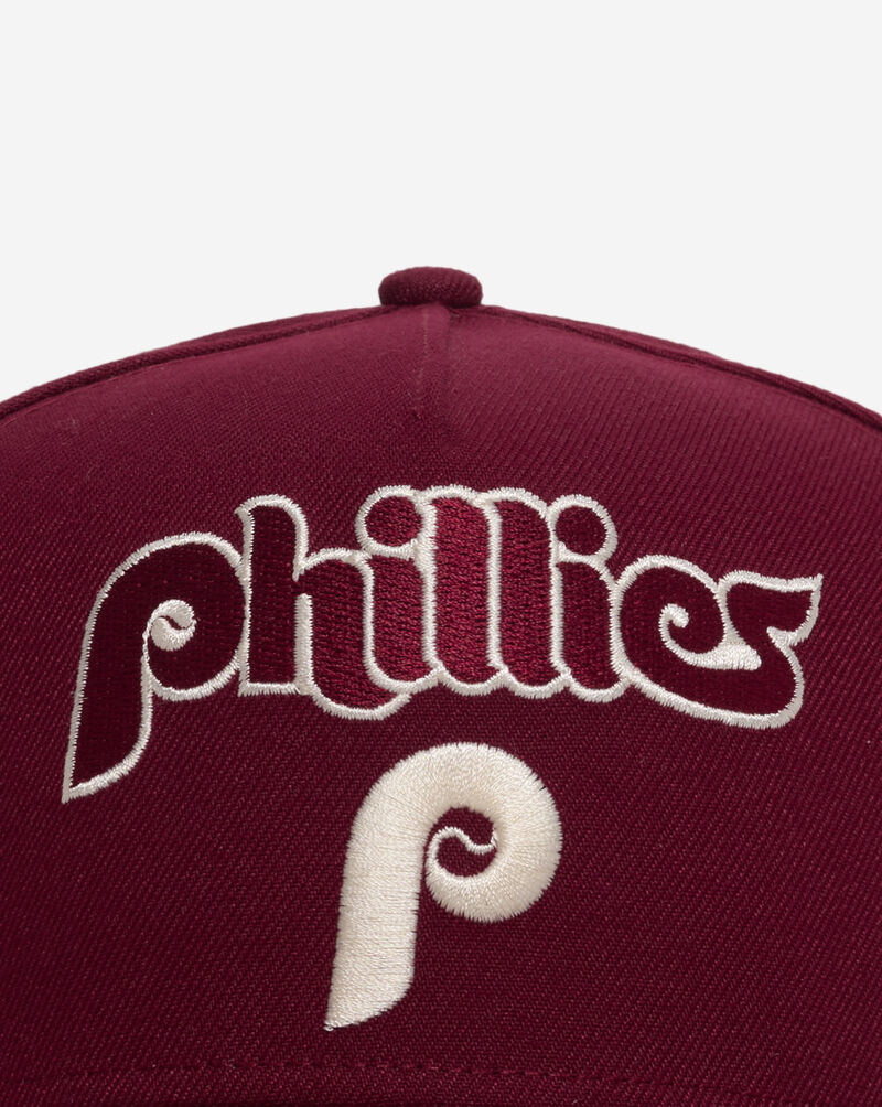 New Era 9Fifty Philadelphia Phillies Arched A-Frame Snapback Hat 60769937 Red 2