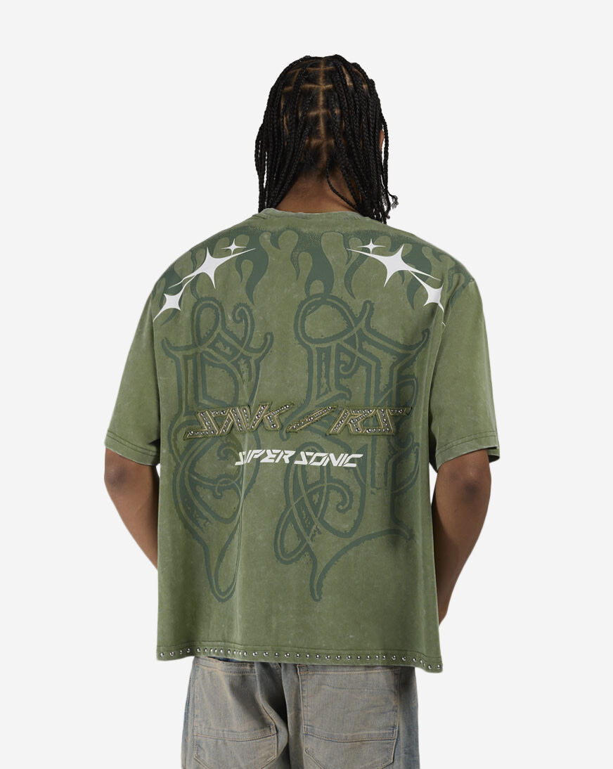 Shop Smoke Rise Super Sonic T-Shirt KT26S447SNZ-VIN green | SNIPES USA