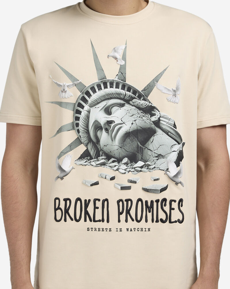 STREETZ IS WATCHIN Broken Promises Tee SIW5236-SND Beige 3