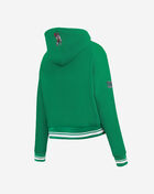 Boston Celtics Retro Classic Rib Cropped Fleece Pull Over Hoodie