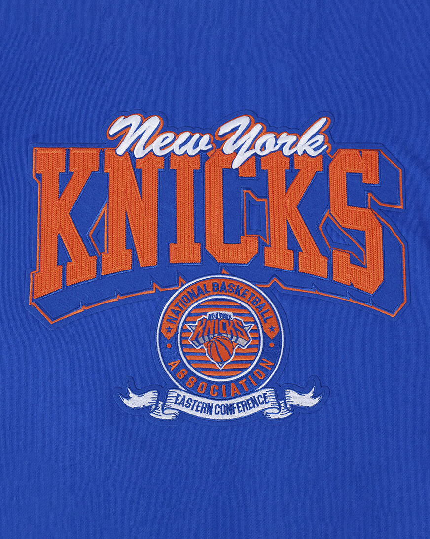 Shop PRO STANDARD New York Knicks Team Badge Pullover Hoodie