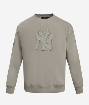 New York Yankees Neutral Drop Shoulder Fleece Crewneck