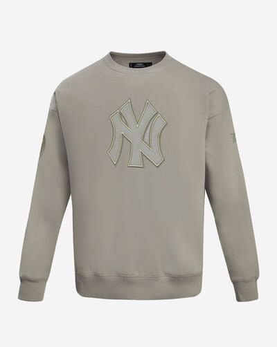 New York Yankees Neutral Drop Shoulder Fleece Crewneck