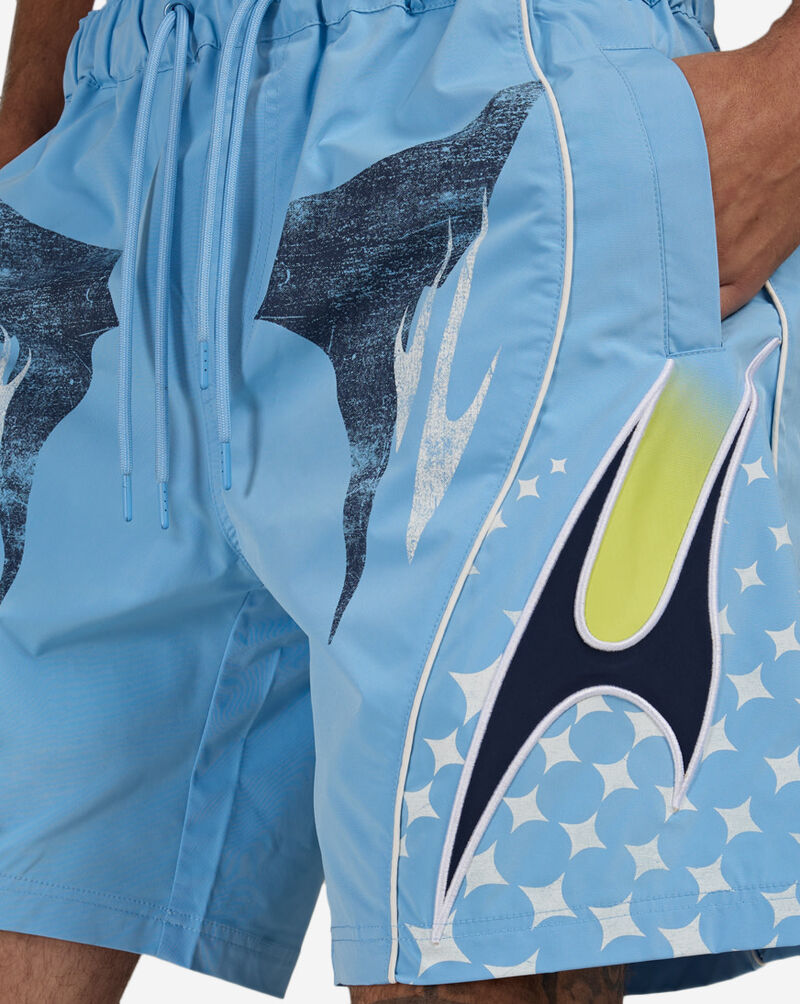 Smoke Rise Republic Windbreaker Shorts  WS26S451SN-BLU Blue 3