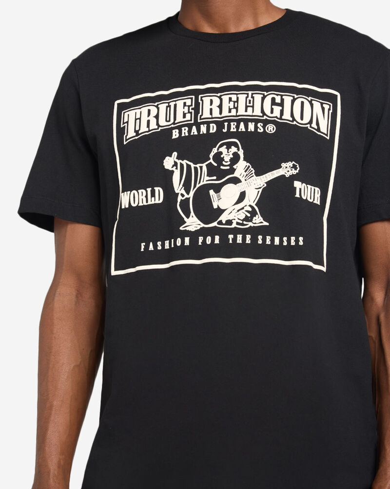 True Religion Puff Crew Tee 108205-BLK Black 3