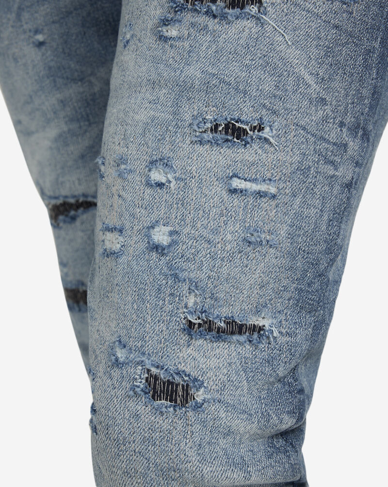 Jordan Craig Rip and Repair Skinny Jeans JS351R3-BLU Blue 3