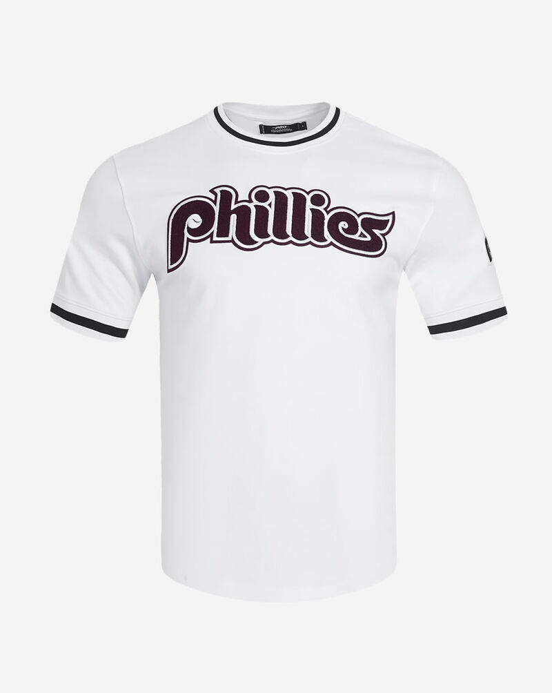 PRO STANDARD Philadelphia Phillies Short Sleeve Classic Chenille Double Knit Tee  LPH131962-WHT White 1