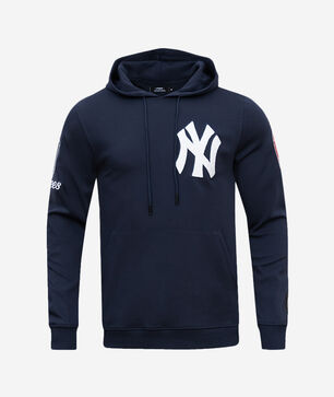 New York Yankees Classic Chenille Double Knit Pull Over Hoodie 