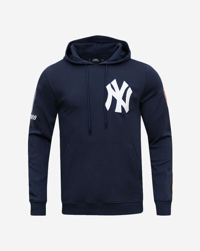 New York Yankees Classic Chenille Double Knit Pull Over Hoodie 