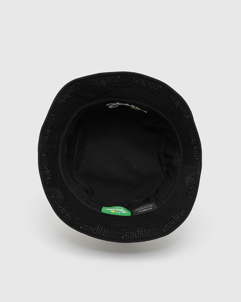 SNIPES Sprite Logo Tape Bucket Hat SNXFOSMACCQ32003 Black 3