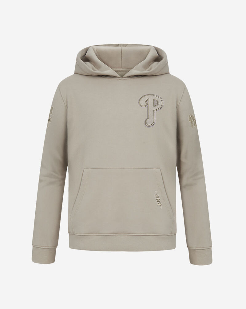 PRO STANDARD Big Boys' Philadelphia Phillies Neutral Fleece Pull Over Hoodie LPHB5315028-TAU Beige 1