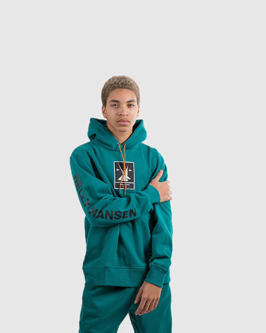 Shop PUMA Helly Hansen Pullover Hoodie 597083-98 green | SNIPES USA