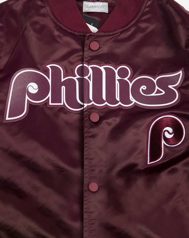 PRO STANDARD Big Boys' Philadelphia Phillies Classic Satin Jacket  LPHB6315080-WNE Red 4