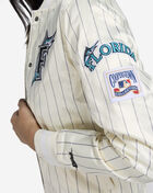 Florida Marlins Pinstripe Retro Satin Jacket