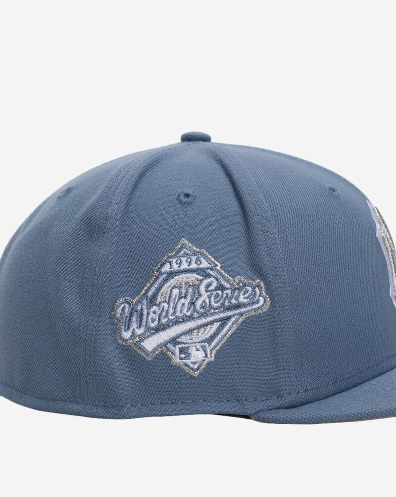 New Era 59Fifty New York Yankees Metallic Fitted Hat 70931920 Blue 3