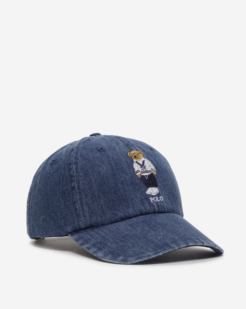 Polo Ralph Lauren Denim Classic Novelty Bear Sport Cap 710969639001 Blue 1