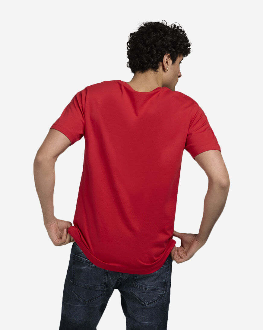 Shop Mister Tee Smiley Heart Drip Tee MTUS014-US-00491 red