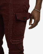 Decibel Stacked Frayed Twill Cargo DECWB461-BUR Red 3