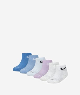 Little Kids' Dri-FIT Performance Basics 6Pk Quarter Socks