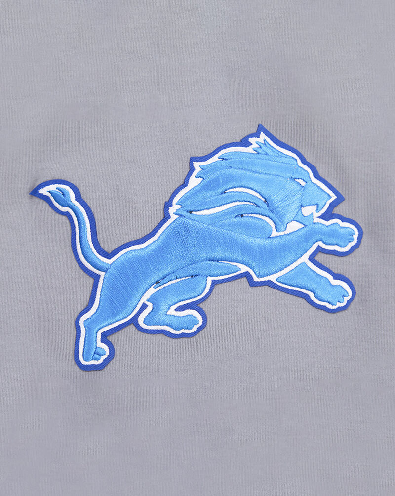 PRO STANDARD Detroit Lions Classic Chenille Double Knit Tee FDL1410268-GRY Grey 4