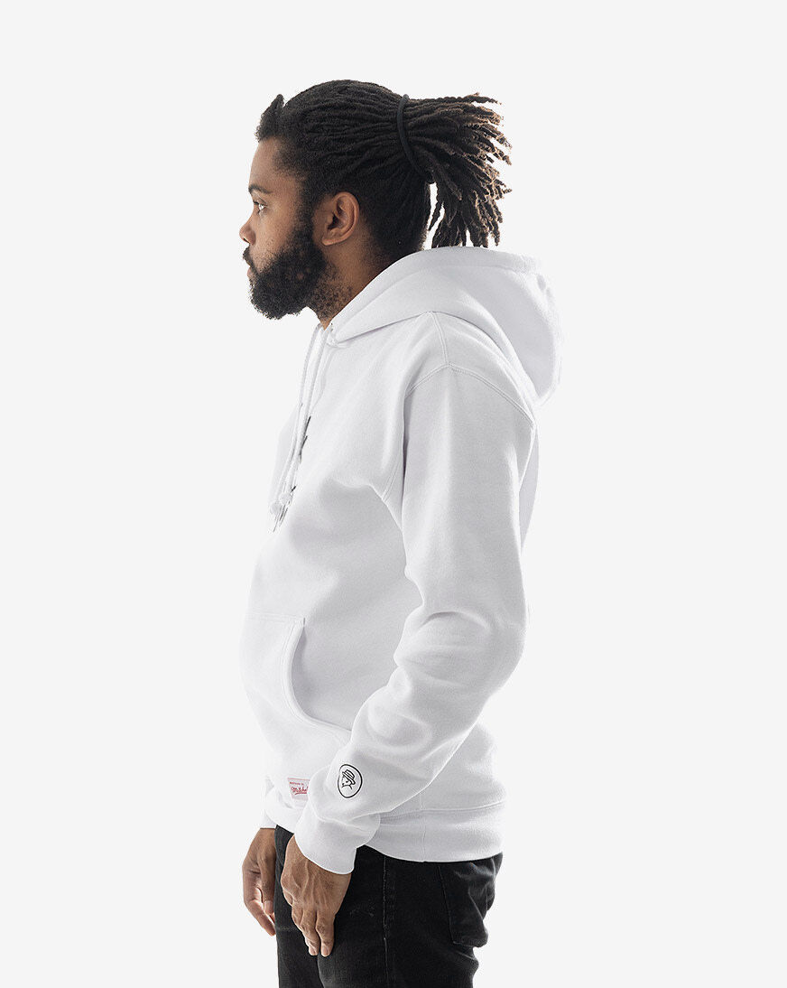 Shop Mitchell & Ness Frank White Legacy Reborn Hoodie BMPHLD21020
