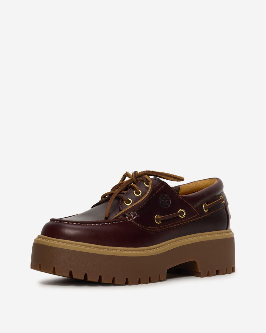 Shop Timberland Stone Street Platform Boat Shoe TB02QDMD57 brown