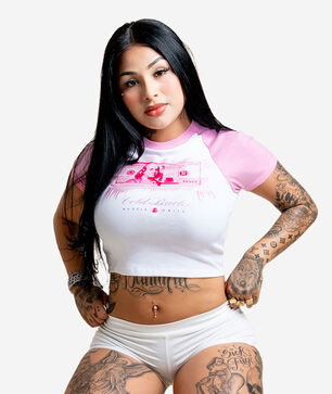 Cold Bucks Crop Raglan Tee