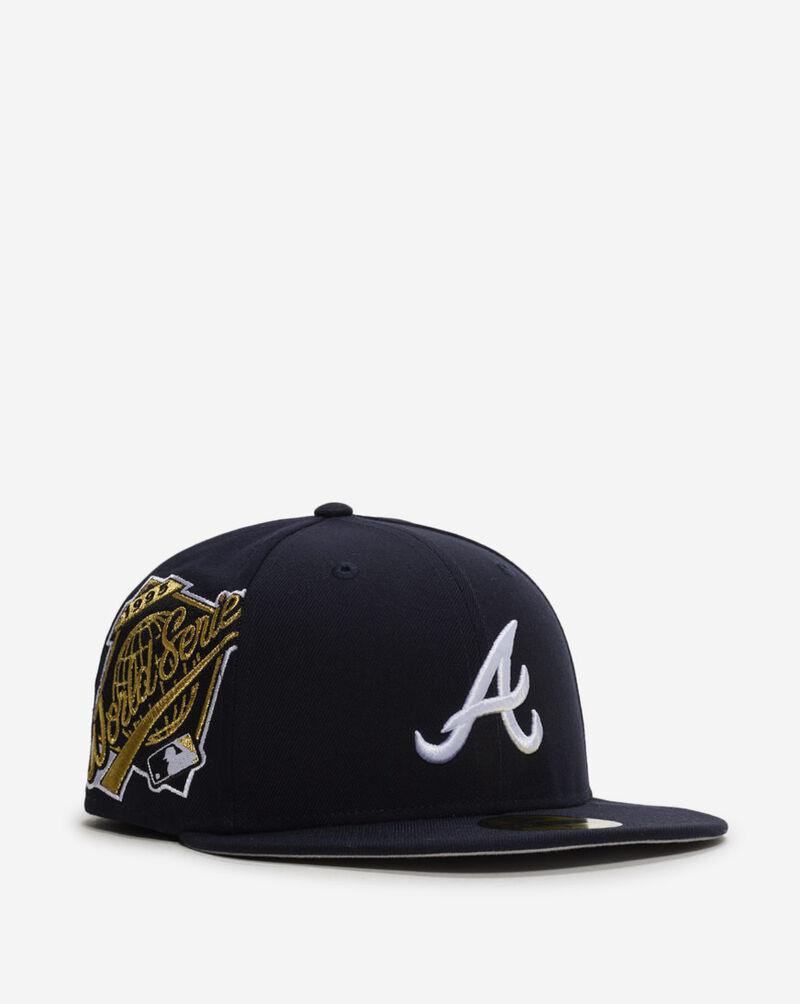 New Era 59Fifty Atlanta Braves Hidden Hit Fitted Hat 60803266 Blue 1