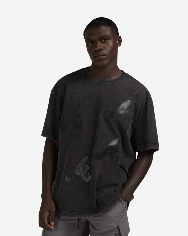 PRO STANDARD Atlanta Braves Washed Vanguard Tee LAB1315279-WBK Black 1