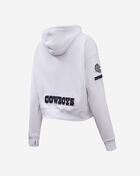 PRO STANDARD Dallas Cowboys Classic Fleece Cropped Pull Over Hoodie FDCC410316-WHT White 3