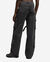 4Pkt Criss Cross Straps Cargo Denim