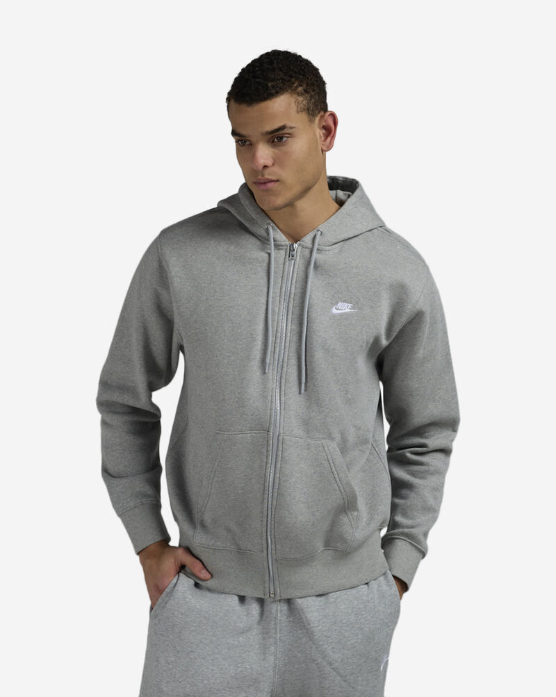 Nike NSW Club Fleece Full-Zip Hoodie FN3861-063 Grey 1