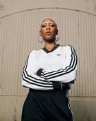 adidas Adicolor Football Jacquard Crop Long-Sleeve Top JV9740 White 4