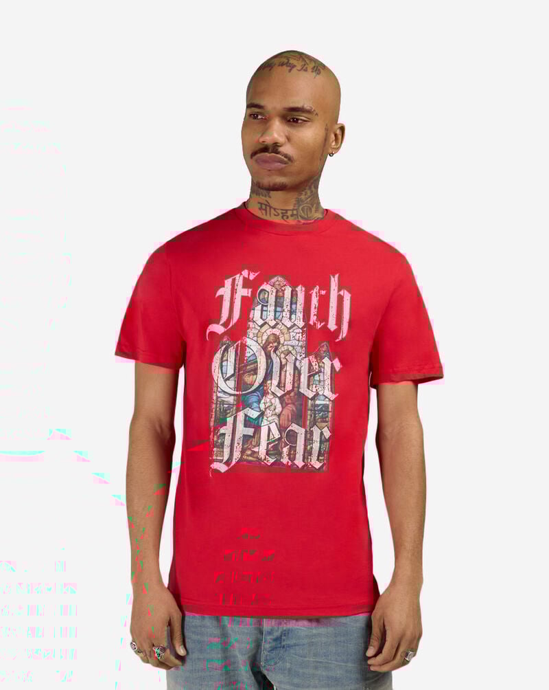 Mister Tee FOF Stained Glass Window Tee MTUS468-US-00491 Red 1