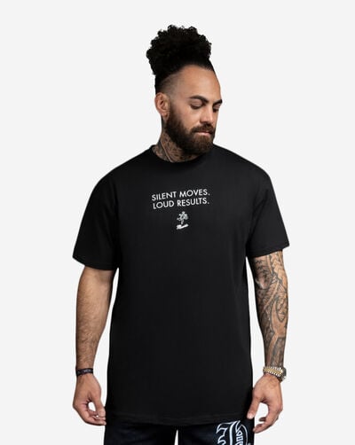 QT Silent Moves Loud Results Tee QT Silent Moves Loud Results Tee