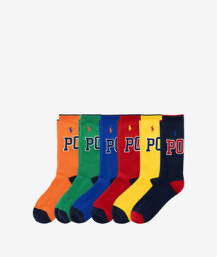 6Pk Varsity Crew Socks (L)
