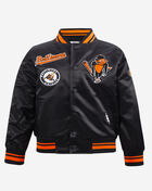 Big Boys' Baltimore Orioles Retro Classic Rib Satin Jacket