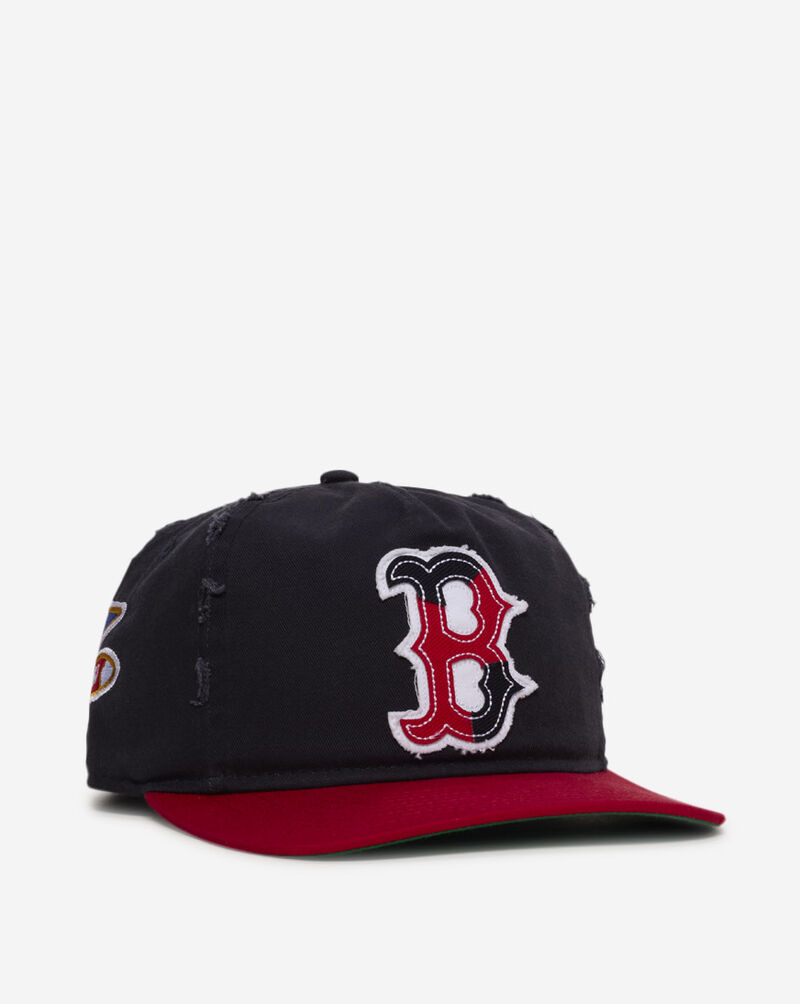New Era 19Twenty Boston Red Sox Frayed Snapback Hat 60833830 Blue 1