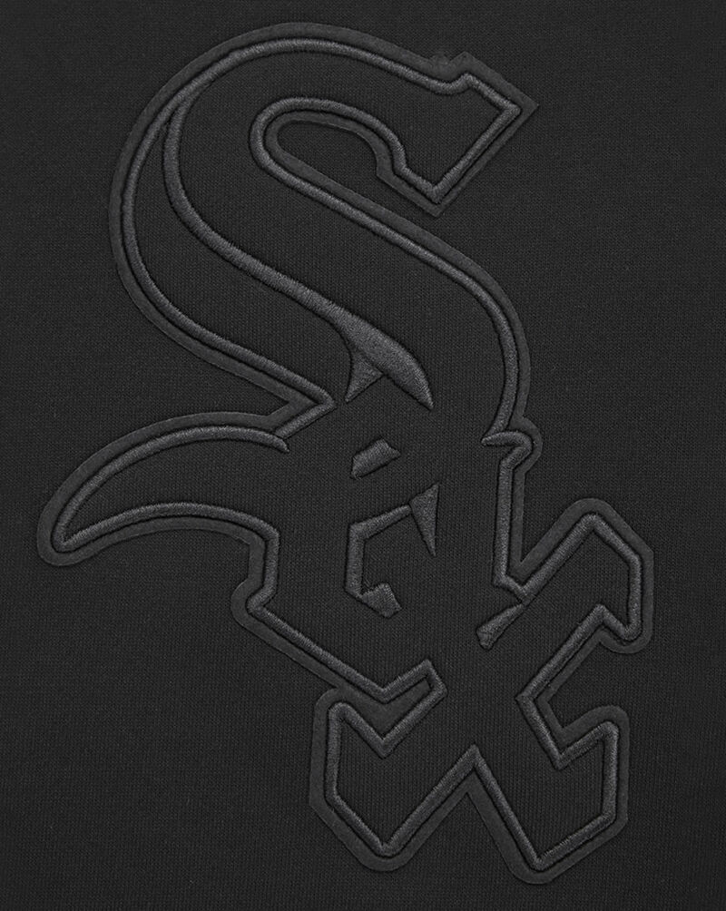 PRO STANDARD Chicago White Sox Neutral Drop Shoulder Fleece Pullover Hoodie LCW537032-BLK Black 2