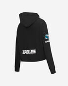 PRO STANDARD Philadelphia Eagles Fleece Cropped Pull Over Hoodie FPEC410216-BLK Black 3