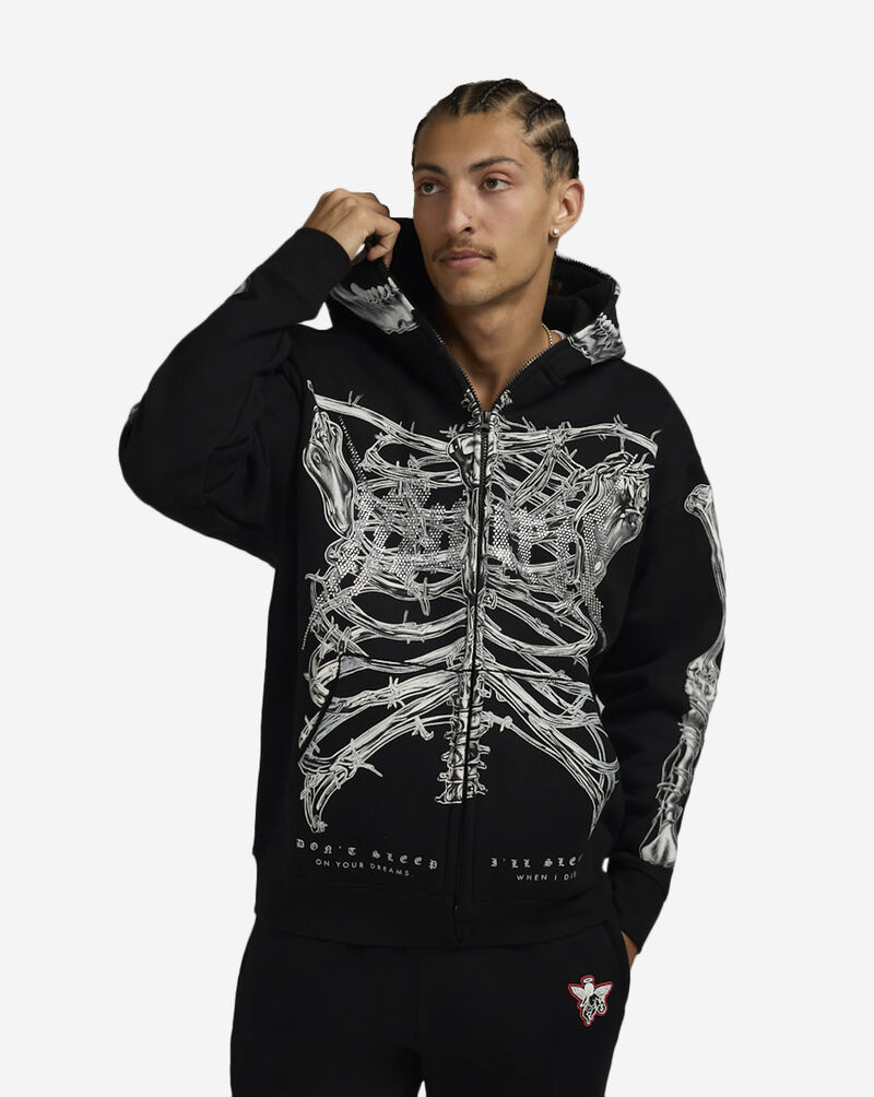 Hasta Muerte Skull Hoodie HMT2SKLHDY-BLK Black 1