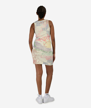 Printed Rib Tank Dress