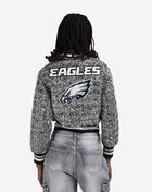 PRO STANDARD Philadelphia Eagles Tweed Sequin Bomber FPEU411925-TTD Black 2