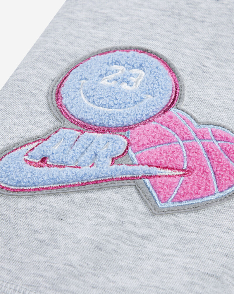 Jordan Big Kids' Blue Jeans and Bling Pullover Hoodie 45F193-G2H Grey 2